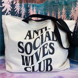 Anti-Social Wives Club tote bag